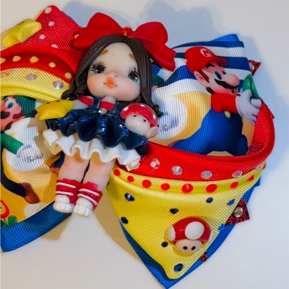 Mario Bros bow moño - Picture 3 of 6